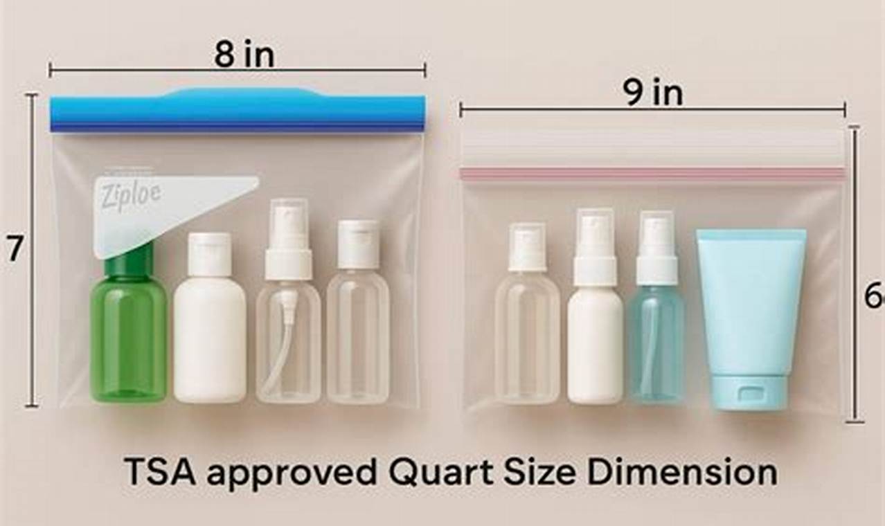 TSA Quart Size Bag Travel: Pack Smart &amp; Fly Easy | Best Travel Tips for Adventurers: Explore the World on a Budget