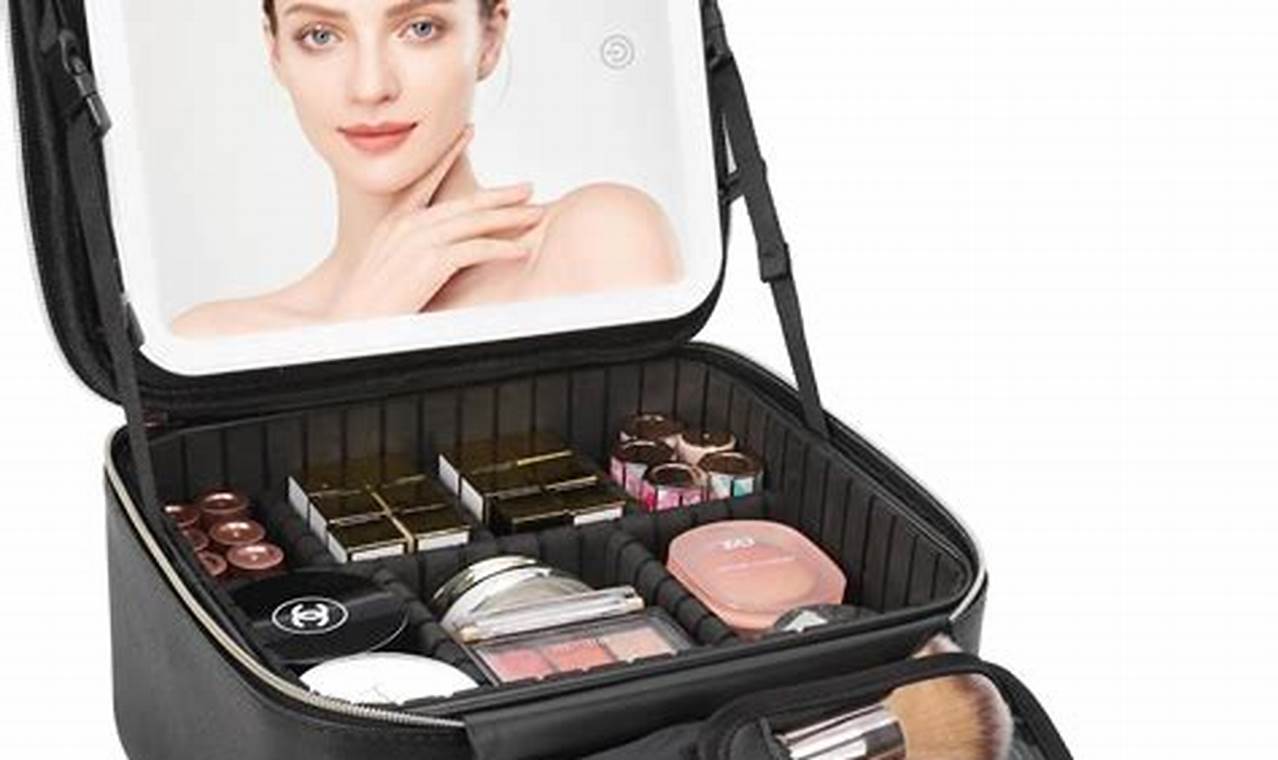 Best Travel Makeup Bag with Mirror: Organize &amp; Go! | Best Travel Tips for Adventurers: Explore the World on a Budget